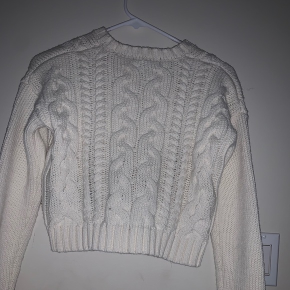 cropper knitted sweater - Picture 2 of 2